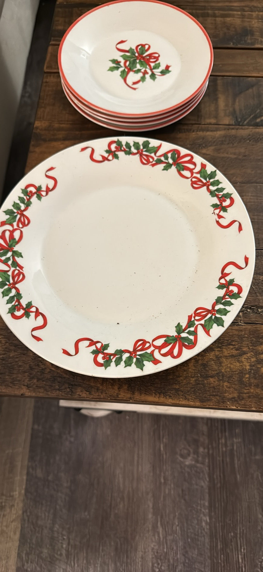 Christmas plates