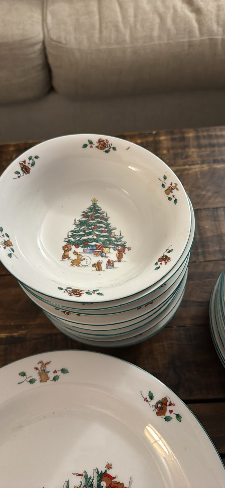 Christmas plates