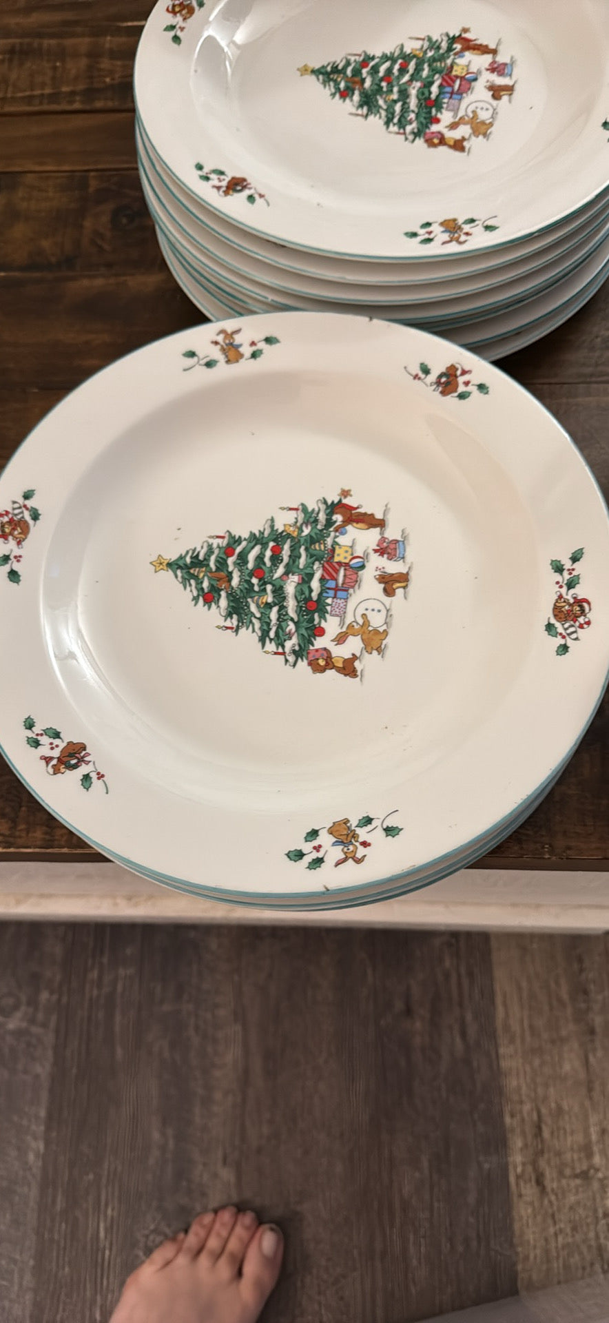 Christmas plates