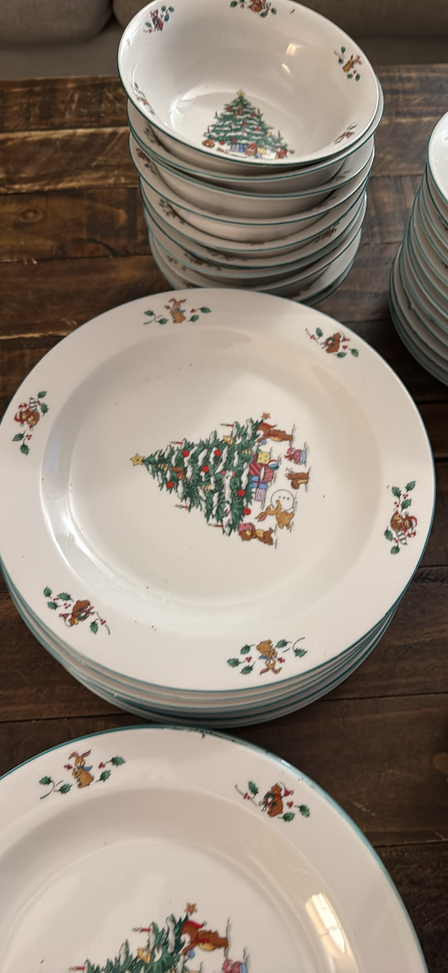 Christmas plates