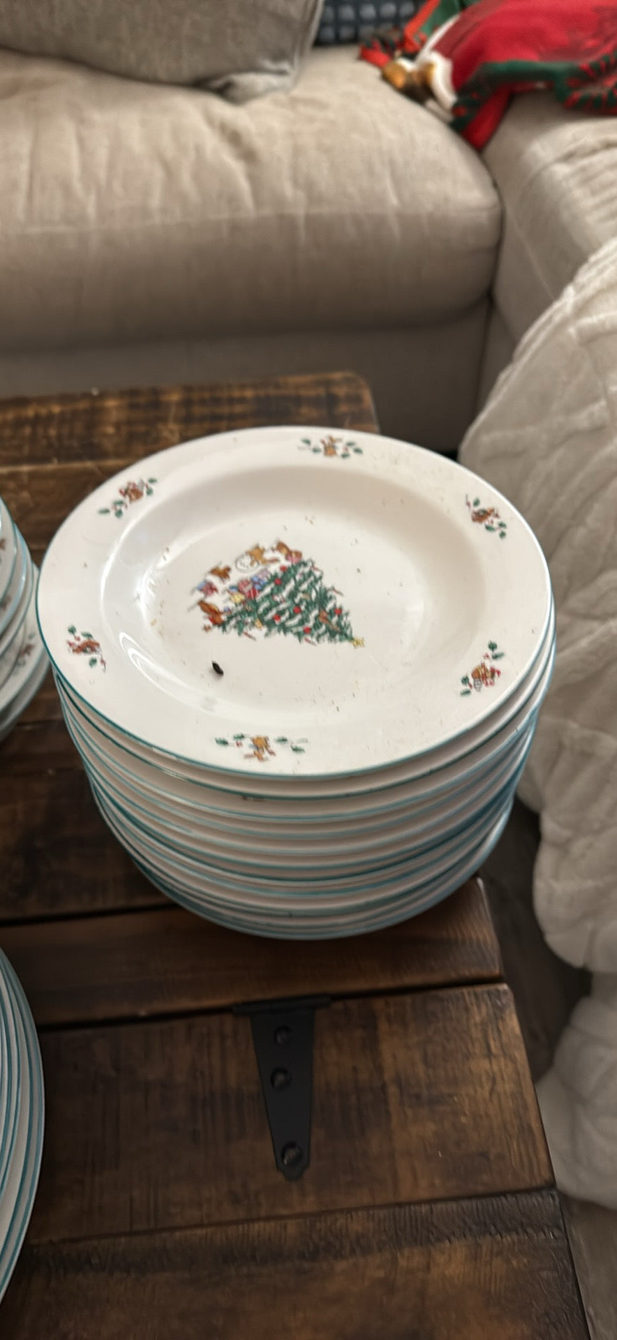Christmas plates