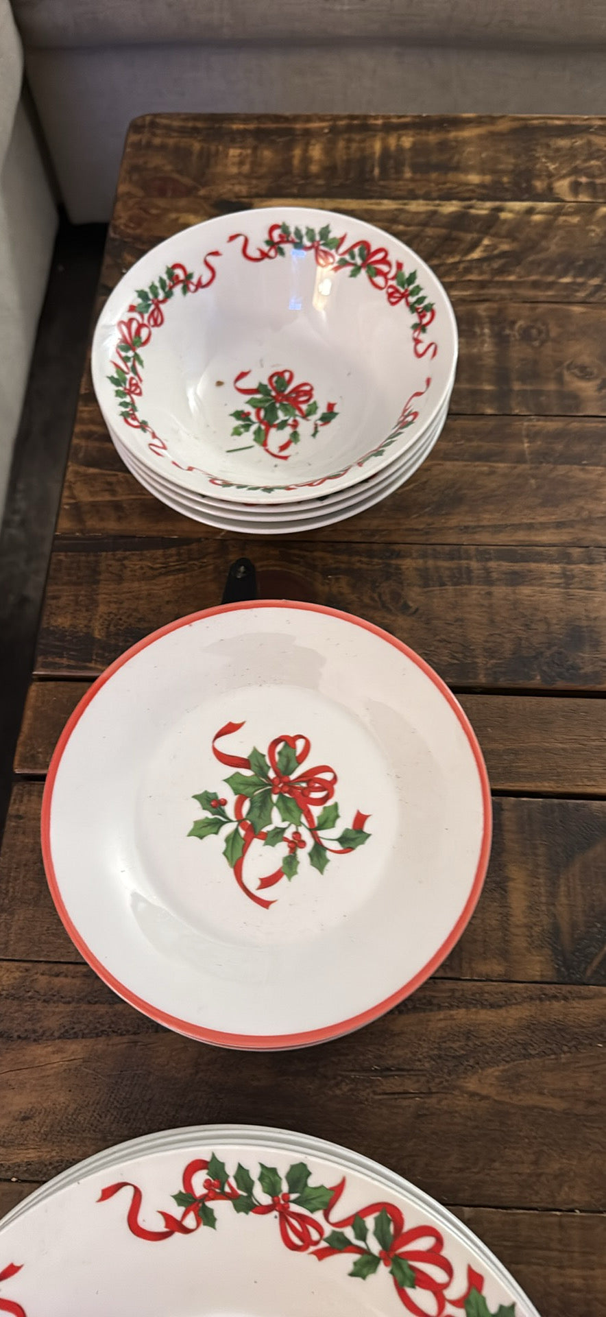 Christmas plates
