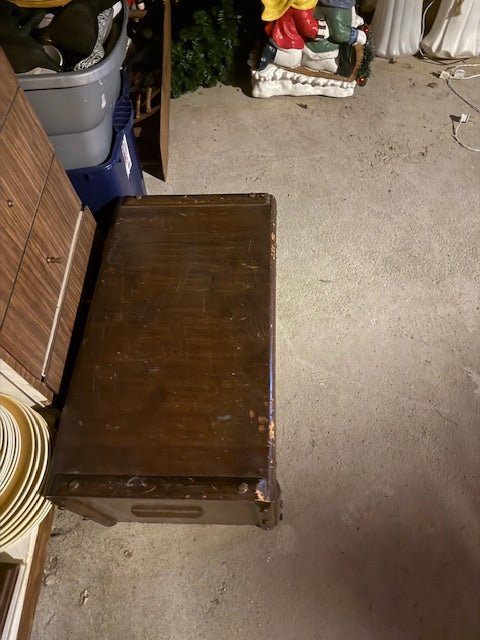 WOOD STORAGE BOX