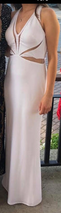 White Prom dress size 0